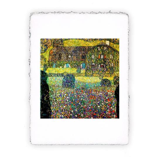 Stampa di Gustav Klimt - Casa di campagna a Attersee - 1914 - Magnifica - cm 50x70