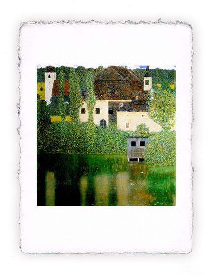 Stampa Pitteikon di Gustav Klimt - Castello sull''acqua, Miniartprint - cm 17x11