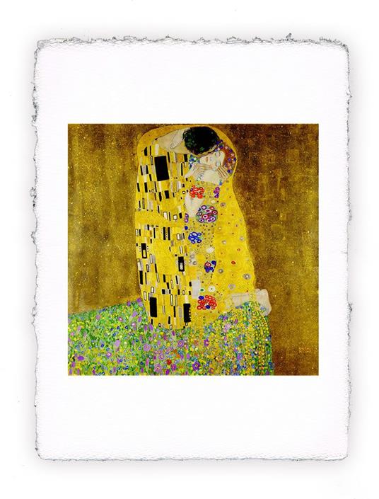 Stampa Pitteikon di Gustav Klimt - Il bacio  del 1907-1908, Folio - cm 20x30