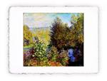 Stampa di Claude Monet L''angolo del giardino a Montgeron, Folio - cm 20x30