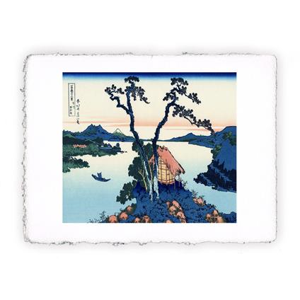 Stampa di Katsushika Hokusai Lago Suwa in provincia Shinano, Miniartprint - cm 17x11