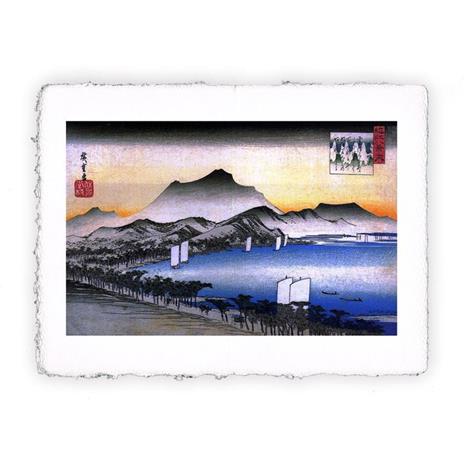 Stampa di Utagawa Hiroshige La brezza rinfrescante di Awazu, Grande - cm 40x50