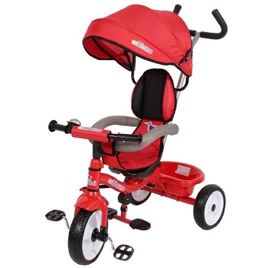 Triciclo No Rosso Con Sedile Girevole A 360°, Capottina E Protezione Clb/As2346 - 3