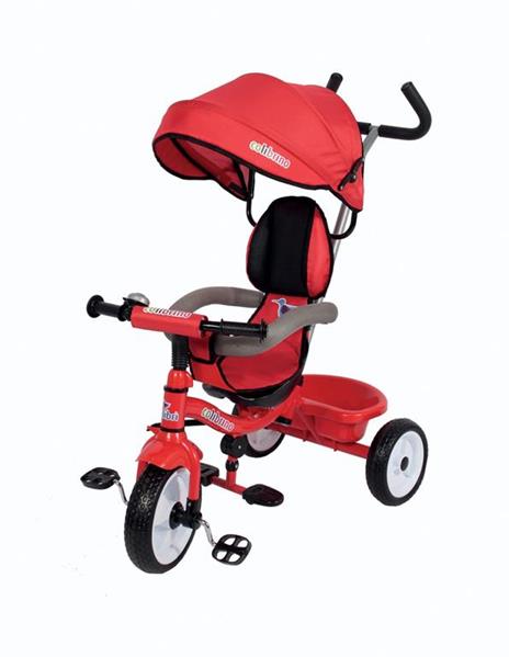 Triciclo No Rosso Con Sedile Girevole A 360°, Capottina E Protezione Clb/As2346 - 4