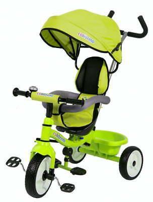 Triciclo No Verde Con Sedile Girevole A 360°, Capottina E Protezione Clb/As2346 - 5