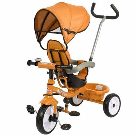 Triciclo No Arancione Con Sedile Girevole A 360°, Capottina E Protezione Clb/As2346 - 3