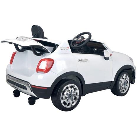 Auto Elettrica Per Bambini Fiat 500x Bianco Gelato R/C 12v, 2 Motori, Ing.Mp3, Led Clb - 2