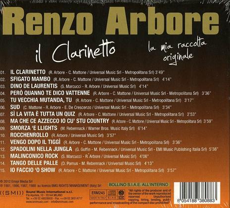 Il clarinetto - CD Audio di Renzo Arbore - 2
