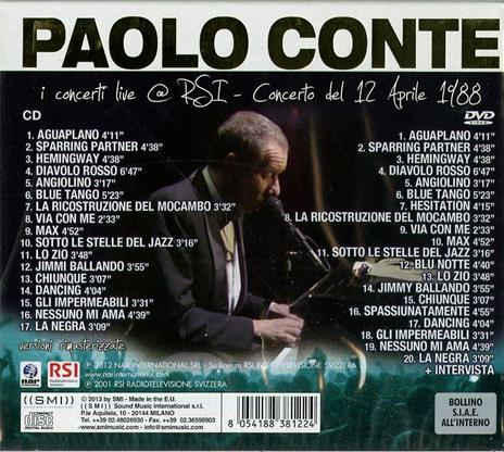 In Concerto - CD Audio + DVD di Paolo Conte - 2
