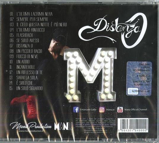 Distanza 0 - CD Audio di Manu - 2