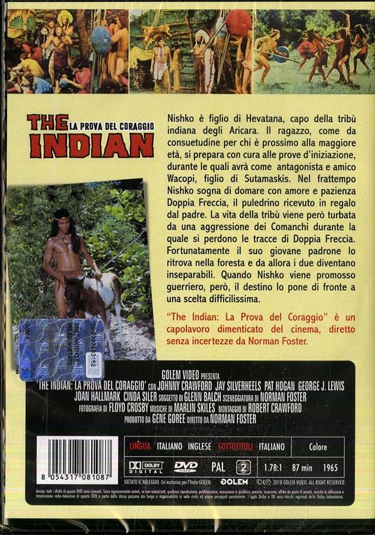 The indian. la prova del coraggio di Norman Foster - DVD - 2