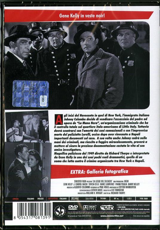 La Legge del silenzio di Richard Thorpe - DVD - 2