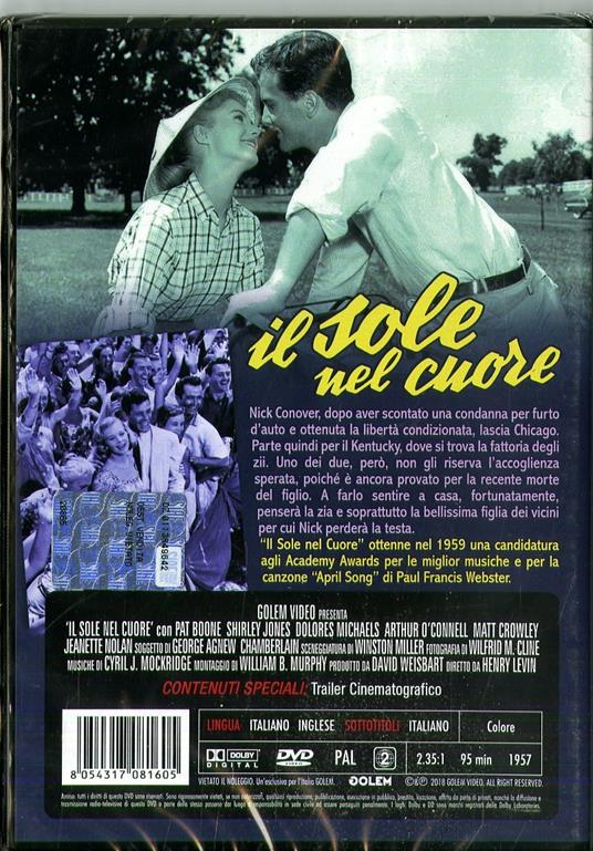 Il sole nel cuore. Rimasterizzato in HD (DVD) di Henry Levin - DVD - 2