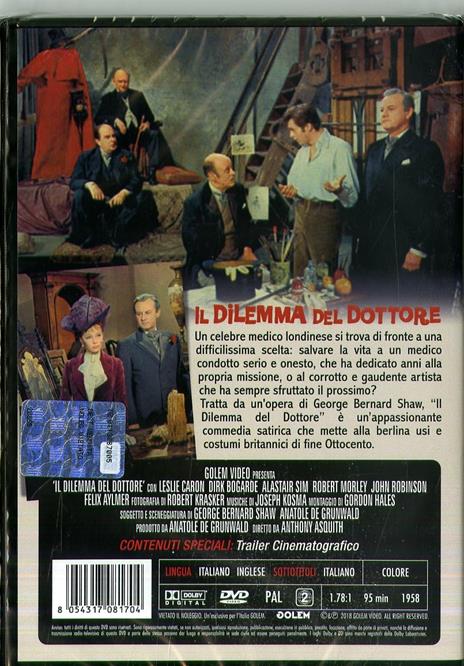 Il Dilemma Del Dottore (DVD) di Anthony Asquith - DVD - 2