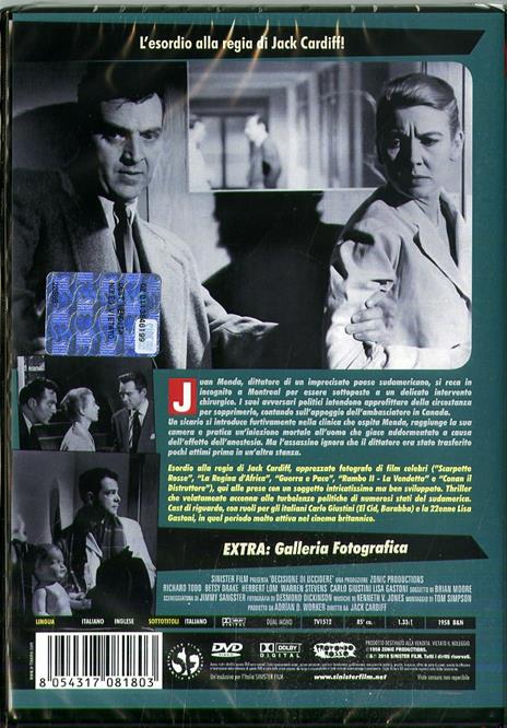 Decisione di uccidere (DVD) di Jack Cardiff - DVD - 2