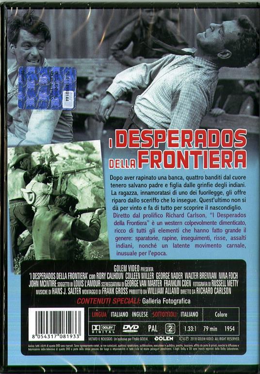 I desperados della frontiera (DVD) di Richard Carlson - DVD - 2