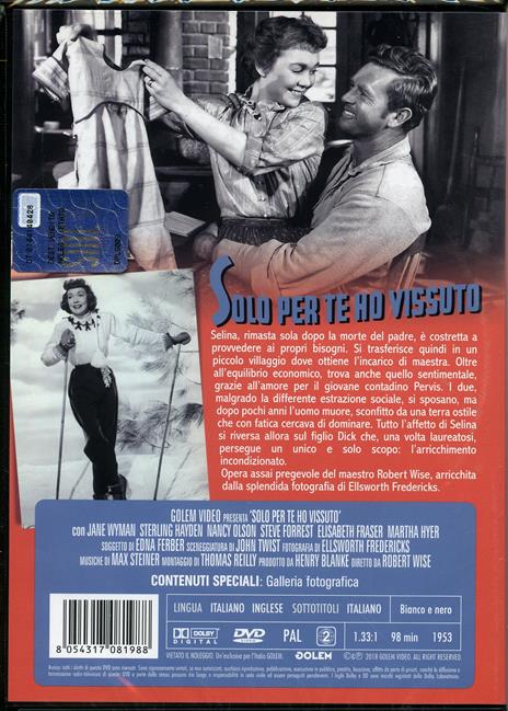 Solo per te ho vissuto (DVD) di Robert Wise - DVD - 2