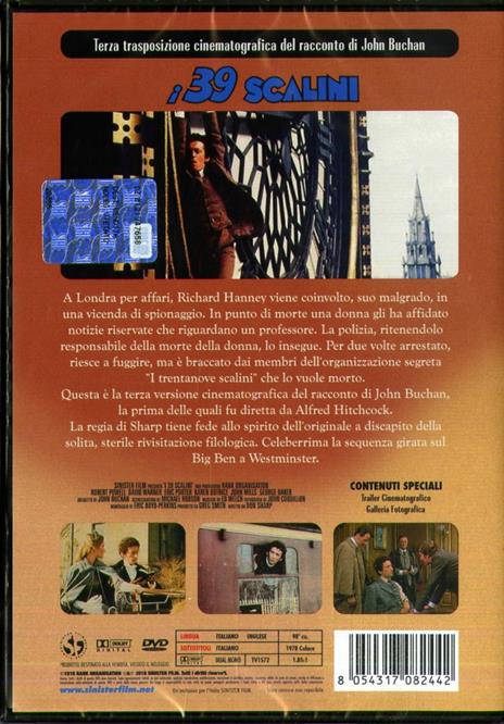 I 39 scalini (DVD) di Don Sharp - DVD - 2