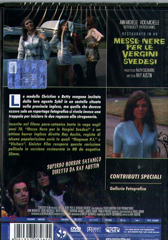 Messe nere per le vergini svedesi (DVD) di Ray Austin - DVD - 2