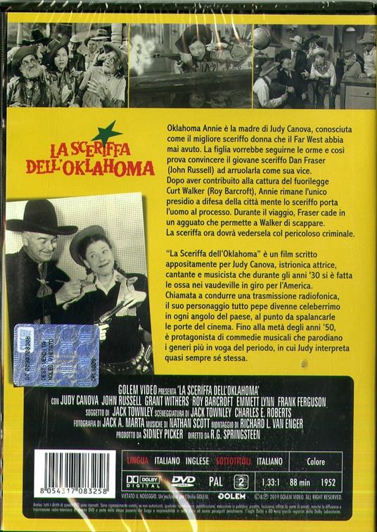 La sceriffa dell'Oklahoma (DVD) di R. G. Springsteen - DVD - 2