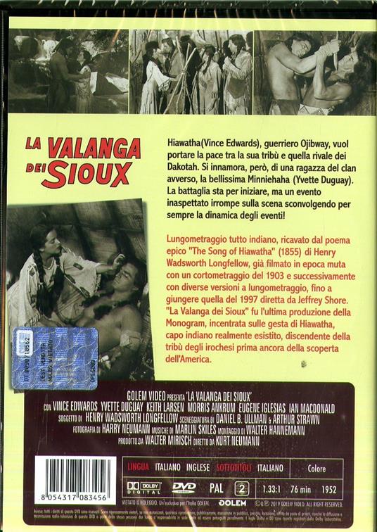 La valanga dei Sioux (DVD) di Kurt Neumann - DVD - 2