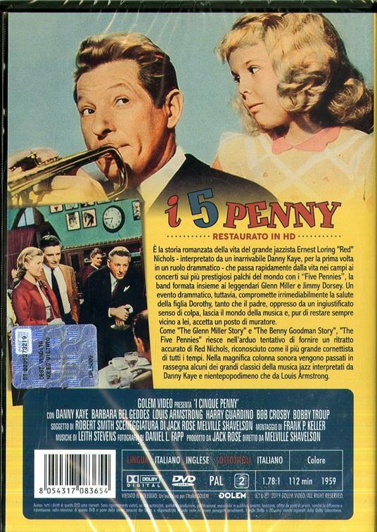 I cinque Penny. Restaurato in HD (DVD) di Melville Shavelson - DVD - 2