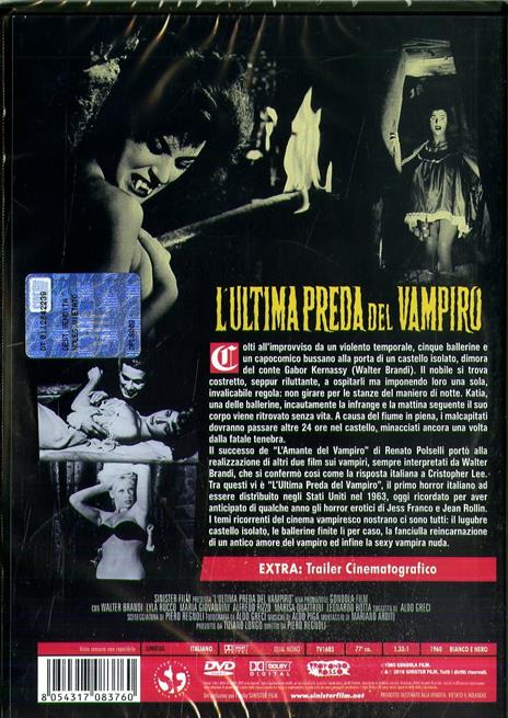 L' ultima preda del vampiro (DVD) di Piero Regnoli - DVD - 2