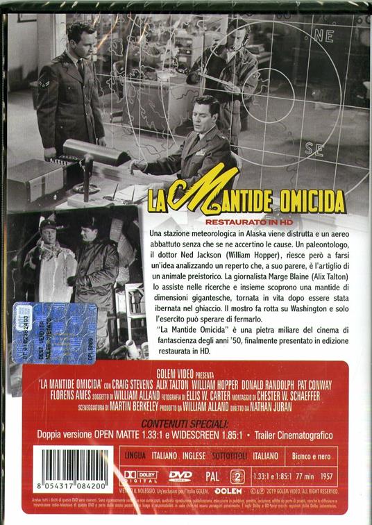 La mantide omicida. Restaurato in HD (DVD) di Nathan Juran - DVD - 2