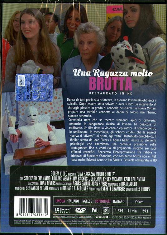 Una ragazza molto brutta. Restaurato in HD (DVD) di Lee Philips - DVD - 2