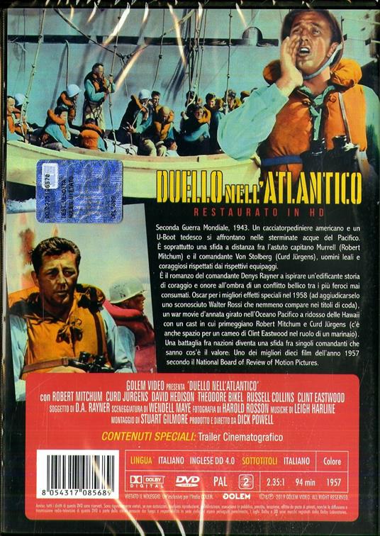 Duello nell'Atlantico. Restaurato in HD (DVD) di Dick Powell - DVD - 2