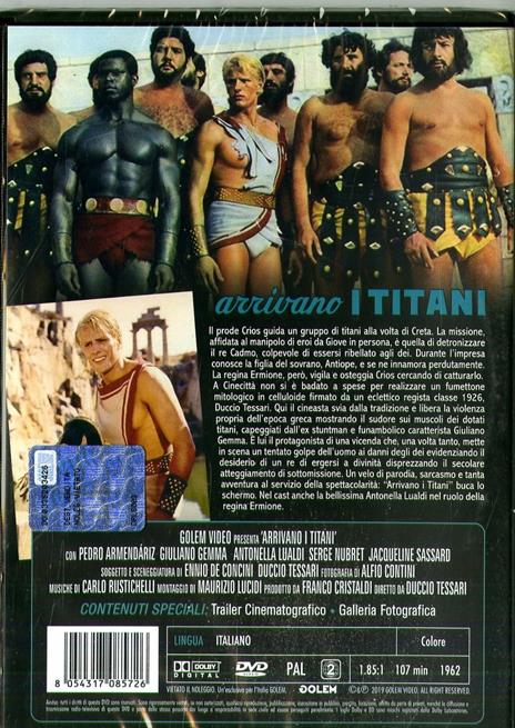 Arrivano i Titani (DVD) di Antonella Lualdi,Duccio Tessari - DVD - 2