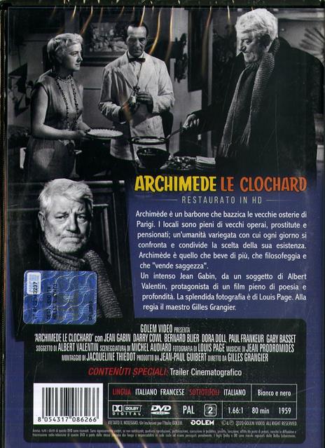 Archimede le Clochard (DVD restaurato in HD) di Gilles Grangier - DVD - 2