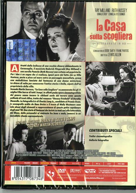 La casa sulla scogliera. Restaurato in HD (DVD) di Lewis Allen - DVD - 2