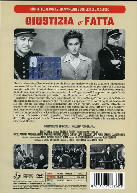 Giustizia è fatta (DVD) di André Cayatte - DVD - 2