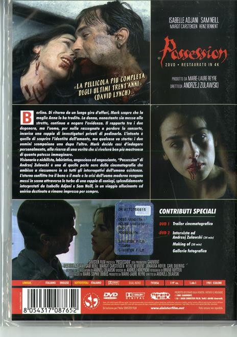 Possession. Restaurato in 4K (2 DVD) di Andrzej Zulawski - DVD - 2