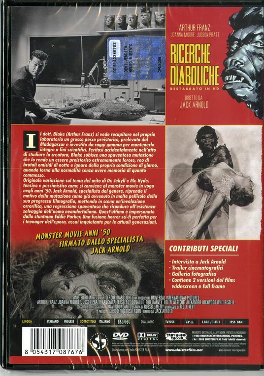 Ricerche diaboliche. Restaurato in HD (DVD) di Jack Arnold - DVD - 2