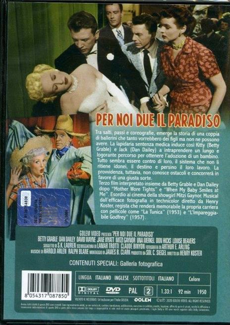 Per noi due il paradiso (DVD) di Henry Koster - DVD - 2
