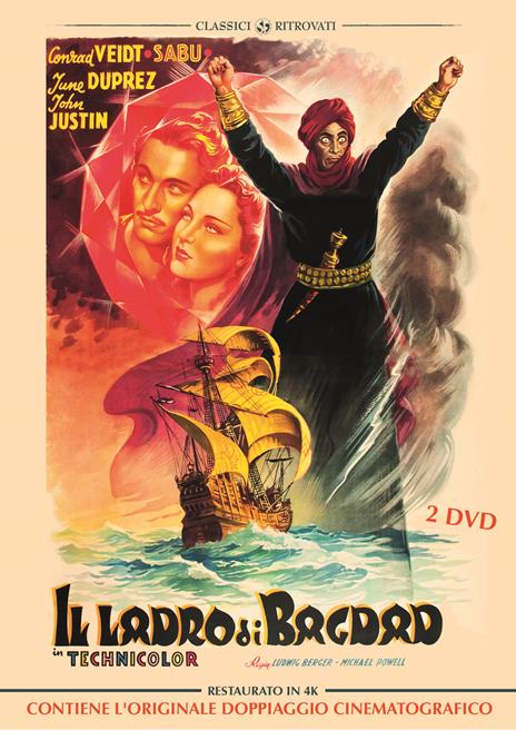 Il ladro di Baghdad. Restaurato in 4K (2 DVD) di Ludwig Berger,Michael Powell,Tim Whelan - DVD
