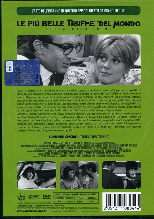 Le più belle truffe del mondo. Restaurato in HD (DVD) di Claude Chabrol,Jean-Luc Godard,Ugo Gregoretti - DVD - 2