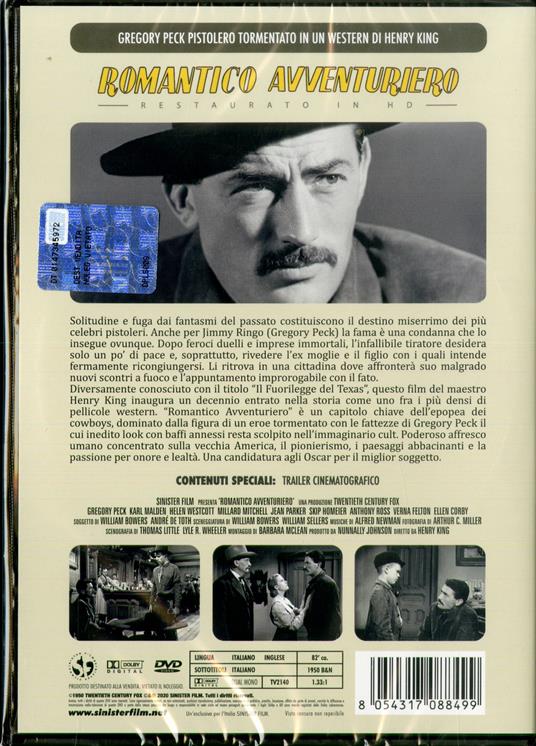 Romantico avventuriero. Restaurato in HD (DVD) di Henry King - DVD - 2