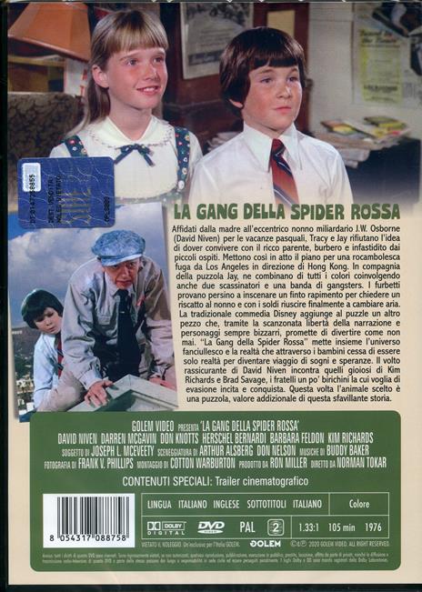 La gang della spider rossa (DVD) di Norman Tokar - DVD - 2