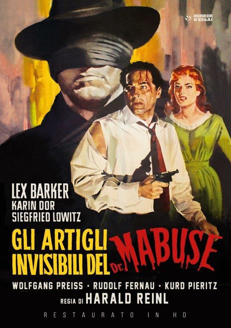 Gli artigli invisibili del dr. Mabuse. Restaurato in HD (DVD) di Harald Reinl - DVD