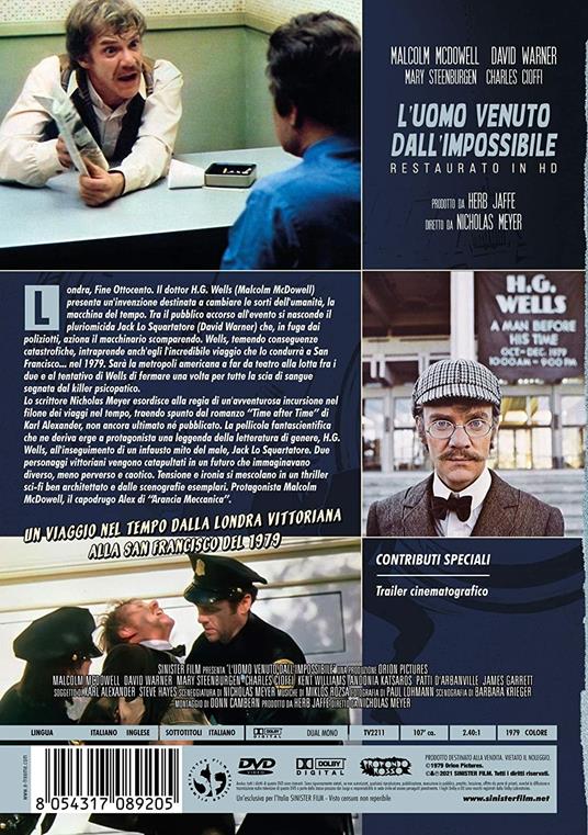 L' uomo venuto dall'impossibile. Restaurato in HD (DVD) di Nicholas Meyer - DVD - 2