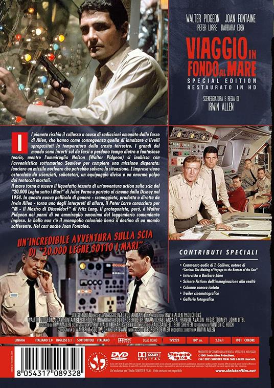 Viaggio in fondo al mare. Special Edition.  Restaurato in HD (DVD) di Irwin Allen - DVD - 2