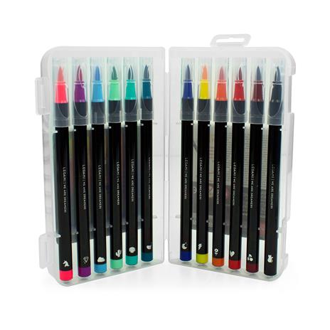 Pennarelli Legami Brush markers - Set da 12 - 2