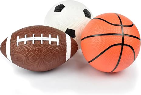 Mini Ball Set - Set Of 3 Mini Balls - Basketb+American Footb.+Footb.