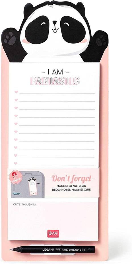 Magn. Notepad With 60 Sheets - Don'T Forget - Panda - 2