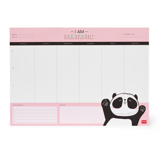 Agenda da scrivania Pantastic Panda Legami, Smart Week - Desk Planner -  Legami - Cartoleria e scuola