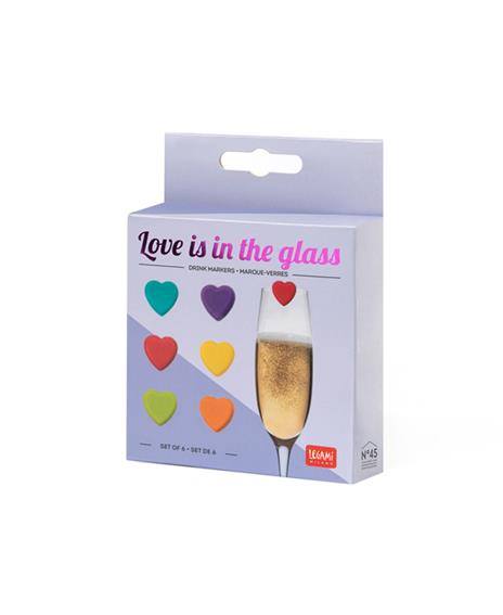 Legami Love In The Glass Segnabicchieri 6pz - 2