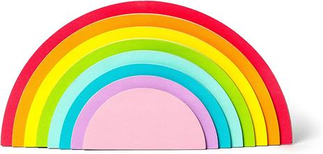 Legami RST0001, Blocco Note Adesivo, Rainbow Thoughts, Bloc Notes Adesivo a Forma di Arcobaleno, 12x6 cm - 2